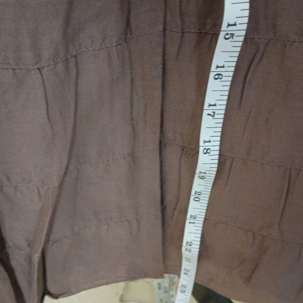 Massimo Brown Button-Front Skirt - Picture 3 of 6
